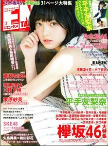 ☆希少☆月刊ENTAME（エンタメ）2017年03月号 平手友梨奈(欅坂46) 栗原紗英(HKT48) 星名美津紀 付録ポスター・クリアファイル付き