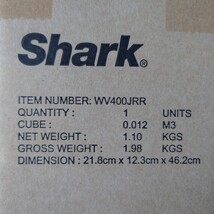 1円スタート　未使用　Shark WV400JRR 充電式ハンディクリーナー　EVOPOWER EX ローズレッド_画像2