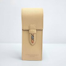 BURBERRY バーバリー ペンケース リベラシリーズ ベージュ ノバチェック 箱付き ペンシース 文具 筆記具_画像2