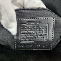 COACH コーチ ハンドバッグ 11047 ブラック レザー 保存袋付 トートバッグ 鞄_画像7