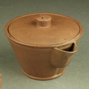 【宇】DE441 唐物 鐵画軒製 朱泥宝瓶 煎茶道具の画像1