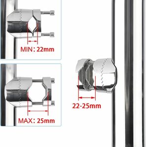 ステンレス製 船竿置き クランプオンロッドホルダー ４個セット 角度調節可能 六角レンチ付きの画像4