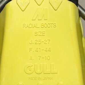 GULL マンティス ドライフィン SP スプリング付 イエロー Mサイズ 定価25,000円（美品）の画像8
