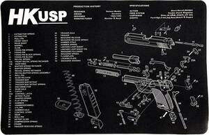 実銃用 ガンメンテナンス マット HK USP 用　/ クリーニング マウス パッド ハンドガン マルイ KSC タナカ WA マルシン