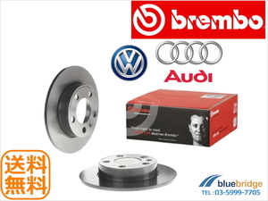 BREMBO 新品 VW T-クロス ポロ AW型 6C型 6R型 9N型 リアブレーキローター 1J0615601 1J0615601C 1J0615601N 08.7165.11 防錆コート