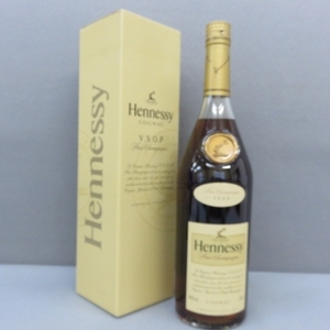 RKO404★Hennessy ヘネシー VSOP ファインシャンパーニュ ブランデー特級 金キャップ スリムボトル 1L 1000ml 4/1★A