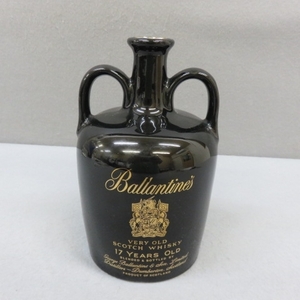 RKO404★Ballantine's バランタイン 17年ベリーオールド・陶器ボトル黒 　スコットウイスキー 4/3★A