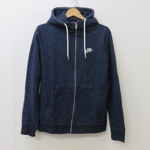 X941★NIKE　ナイキ　ジップアップパーカー　M　ネイビー　　4/12★A