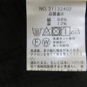 YSS4426★根々/ねね 石見銀山 群言堂 コットンリネンワンピース ホルターネック Aライン ブラック★Aの画像6