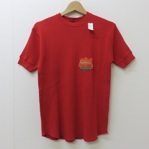 W801★CUSHMAN クッシュマン Tシャツ　S　レッド　未使用 3/28★A