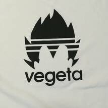 ベジータ風・VEGETA・シルエット・プリントTシャツ・白・XL_画像2