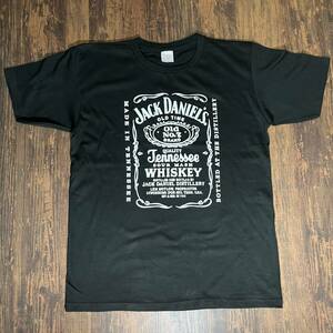 JACKDANIELS・ジャックダニエル・プリントTシャツ・黒・M