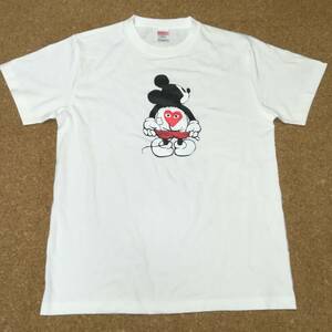 ミッキー×playギャルソン★パロディーTシャツ★XL★白