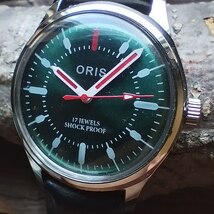 ●希少！●オリス■ORIS 手巻き機械式1980年代ヴィンテージメンズ腕時計アンティーク即納　男性人気ブランド0406i_画像2