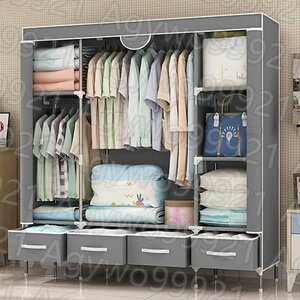  wardrobe high capacity storage closet drawer 4. attaching hood hanger easy construction type adjustment possible Space storage shelves waterproof * dustproof *. is dirty 