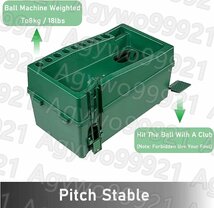 自動ゴルフボールディスペンサーマシン、電源不要、クラブホルダーとビデオホルダー付きゴルフ練習トレーニングピッチングマシン_画像5