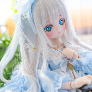 ニュクテリス△DDH-27セミホワイト肌（レジン盛り）★カスタムヘッド小難あり＋カボションアイ ＋碁石アイ２種の画像9