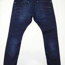 即決★ 送料無★ G-STAR RAW　REVEND　W88cm　強ストレッチ　スーパースリムデニム　濃紺　Sz.34　H176_画像10