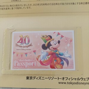 株主優待 東京 ディズニーランド ディズニーシー 1day パスポート 2024年6月30日期限 の画像1