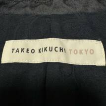 TAKEO KIKUCHI タケオキクチ 2B デニムライク テーラードジャケット アンコンジャケット インディゴ メンズ サイズ1 Sサイズ相当_画像7