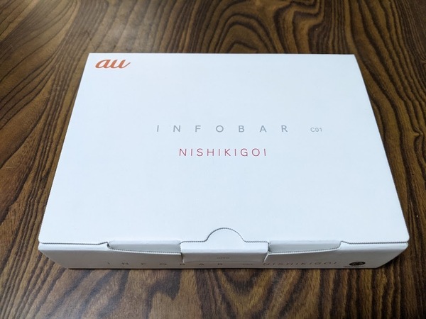 【新品・未使用】au Androidスマートフォン INFOBAR C01 本体 (カラー: NISHIKIGOI)