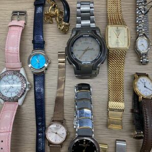 1円から！超大量！ 腕時計SEIKO EXCELINE CASIOなど稼働不稼働品34個おまとめ！の画像2