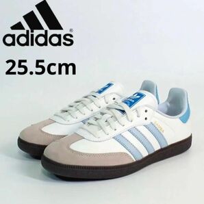 ◎柴田ひかりさん着用カラー◎adidas スニーカー サンバ OG 水色 ホワイト ブルー