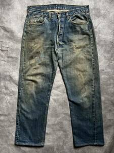 60-70's LEVI'S 501 66 BIGE（ビッグE）ズレカン神サイズW86cmVintageヴィンテージビンテージオリジナル赤耳66前期後期タイプWネームxx