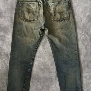 60s LEVI'S 501 BIGE（ビッグE）ズレカン激レア均等V神サイズVintageヴィンテージビンテージオリジナル赤耳66前期後期タイプWネームxxの画像3