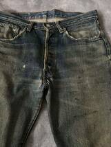 60s LEVI'S 501 BIGE（ビッグE）ズレカン激レア均等V神サイズVintageヴィンテージビンテージオリジナル赤耳66前期後期タイプWネームxx_画像2