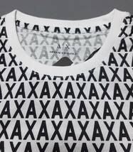 [新品] ARMANI EXCHANGE　「AX」の総ロゴ入りとなる【メンズ・半袖Tシャツ】◆2023年春夏モデル　サイズ：XXL(54相当)　◆色：白＆紺_画像5