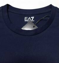 [新品] EA7 / EMPORIO ARMANI　ラバーロゴ入り【メンズ・ジャージ半袖Tシャツ】◆2023年春夏モデル　サイズ：M(48相当)　◆色：紺_画像5