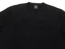 [新品] ARMANI EXCHANGE　ジャガードロゴ入り【メンズ・薄手ハイゲージニット】◆2023-24年秋冬モデル　サイズ：XL(52相当)　◆色：黒_画像3