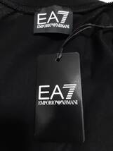 [新品] EA7 / EMPORIO ARMANI　ビッグ刺繍ロゴ入り【メンズ・ジャージ半袖Tシャツ】◆2023年春夏モデル　サイズ：Ｌ(50相当)　◆色：黒_画像8