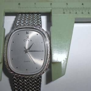 CYMA シーマ クォーツ腕時計 正常稼働 メンズ 純正ベルト ユーズド品の画像10