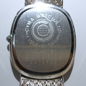 CYMA シーマ クォーツ腕時計 正常稼働 メンズ 純正ベルト ユーズド品の画像9