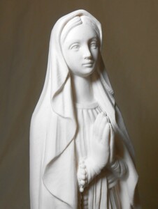  聖母マリア像 高さ約32cm ルルドの聖母 N.D. DE LOURDES 置物 オブジェ