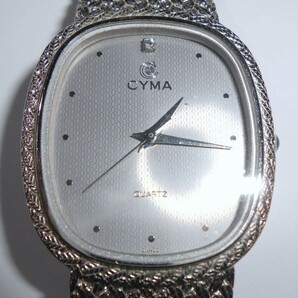 CYMA シーマ クォーツ腕時計 正常稼働 メンズ 純正ベルト ユーズド品の画像1
