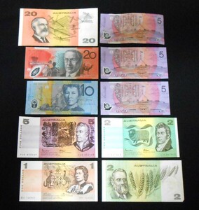 オーストラリアドル 紙幣 総額75ドル 豪ドル 