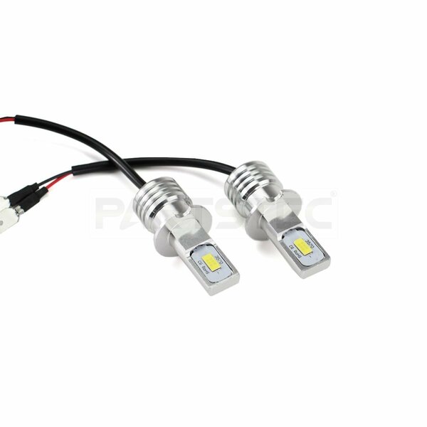 100W級 12V 24V H3 LED フォグランプ ショートバルブ 白 ホワイト 2個 最新 3570チップ 360度 ギガ プロフィア ビックサム / 134-39x2 NG*