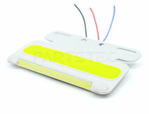 トラック 24V LED サイドマーカー 2個 グリーン/ホワイト ダウンライト付 極薄 角型 路肩灯 防水 汎用 大型車 トレーラー / 147-114x2 NG*_画像5