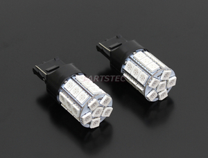 T20 ピンチ部違い LED ウィンカー バルブ 2個セット SMD27連 アンバー オレンジ シングル 無極性 12V/24V /　46-20×2 NG*