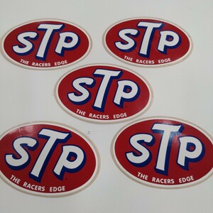 ＳＴＰ12cm幅楕円形ビンテージステッカー５枚