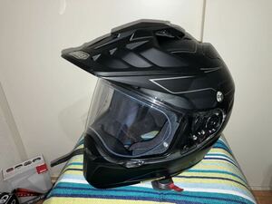 SHOEI HORNET ADV NAVIGATE　L（59cm）マットブラック　中古品。新品内装セット付き