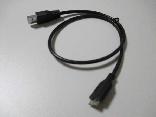 microUSB 3.0 type-b / USB type-A ケーブル 61cm