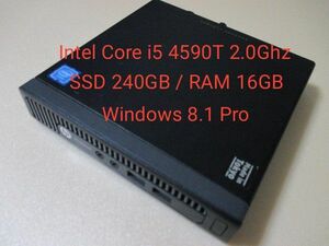 訳あり HP ProDesk 400 G1 DM Core i5/ 240GB SSD/ 16GB RAM/ Win8.1 Pro