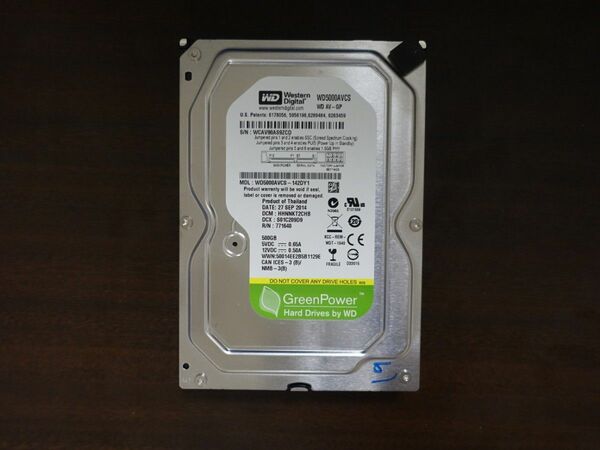 DIGA修理用ハードディスク Western Digital WD AV-GP 500GB HDD WD5000AVCS その44