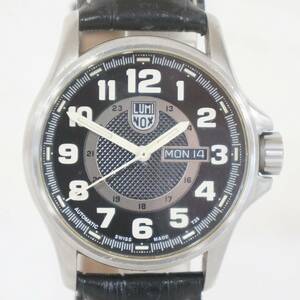 LUMINOX ルミノックス 1800/S1 デイデイト 裏スケ メンズ 自動巻き 腕時計 レザーベルト付き 8504123711