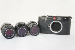 ⑭ Leica ライカ M6 レンジファインダー フィルムカメラ M-ROKKOR F4 90mm レンズ 等 4点 まとめてセット 4504276091