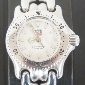稼働品 TAG Heuer タグホイヤー プロフェッショナル 200M WG1412-0 デイト レディース クォーツ 腕時計 4504176031の画像2